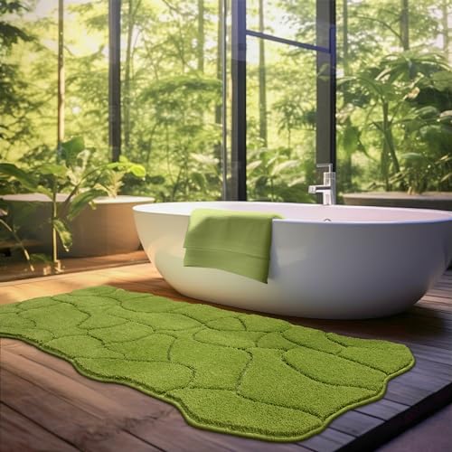 BSICPRO Großer Badezimmerteppich, 55,9 x 129,9 cm lang, Badematten für Badezimmer, rutschfest, weich, saugfähig und schnell trocknend, Mikrofaser-Badteppiche für Badezimmer, maschinenwaschbar BSICPRO Großer Badezimmerteppich, 55,9 x 129,9 cm lang, Badematten für Badezimmer, rutschfest, weich, saugfähig und schnell trocknend, Mikrofaser-Badteppiche für Badezimmer, maschinenwaschbar von BSICPRO