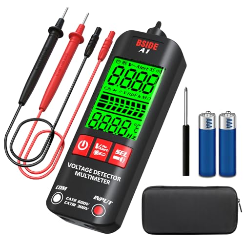 BSIDE A1 Digital Multimeter profi Dualmodus Spannungsprüfer tasche misst Spannung Widerstand V-Alert Kabel Live für Elektriker von BSIDE