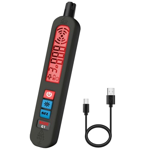 BSIDE G1 Gaslecksuchgerät Erdgas Gasmelder Wiederaufladbar mit Akustischen Visuellen Alarm und Vibration Taschen Gasschnüffler mit Hostler für LPG Industrie Multi Gas Methan Propan Butan Wohnmobil von BSIDE