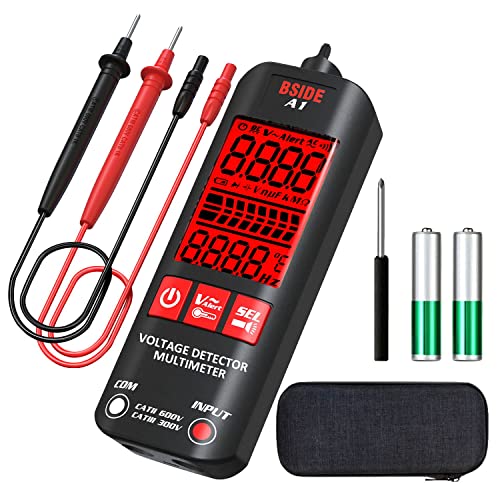 BSIDE Mini Digital Multimeter automatisch Großes Display 3 Ergebnisse Stift Berührungsloser Spannungsprüfer DC AC 6V-1000V/90V-1000V Ohm Elektrisches Messgerät NCV Feuer und Nulldraht von BSIDE