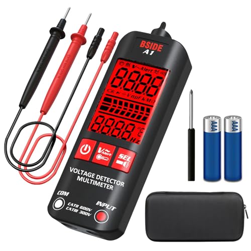 BSIDE Mini Digital Multimeter automatisch Großes Display 3 Ergebnisse Stift Berührungsloser Spannungsprüfer DC AC 6V-1000V/90V-1000V Ohm Elektrisches Messgerät NCV Feuer und Nulldraht von BSIDE