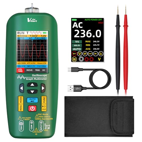 BSIDE O1 Multimeter Digital mit Oszilloskop Signalgenerator 4 Ergebnisse Farbdisplay TRMS Handheld Oscilloscope 10Mhz Datentransfer Auto Kalibrierung Spannung Strom Messgerät für DIY Audio Automotive von BSIDE