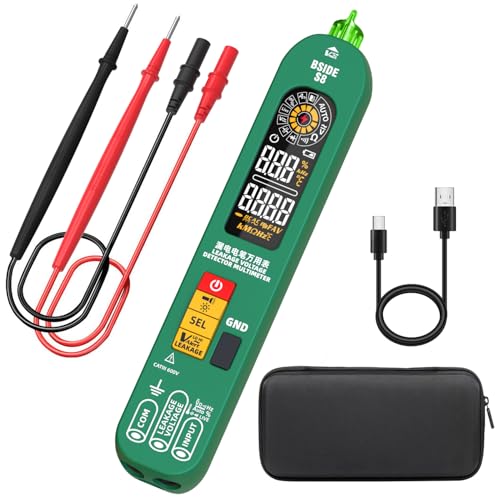 BSIDE S8 Digital Multimeter Automatisch AC Spannungsprüfer Berührungslos Leckspannung Tester 3 in 1 Große Farbdisplay Phasenprüfer Durchgangsprüfer Aufladbare VFD Hz Ohm Kapazitätsmessung von BSIDE