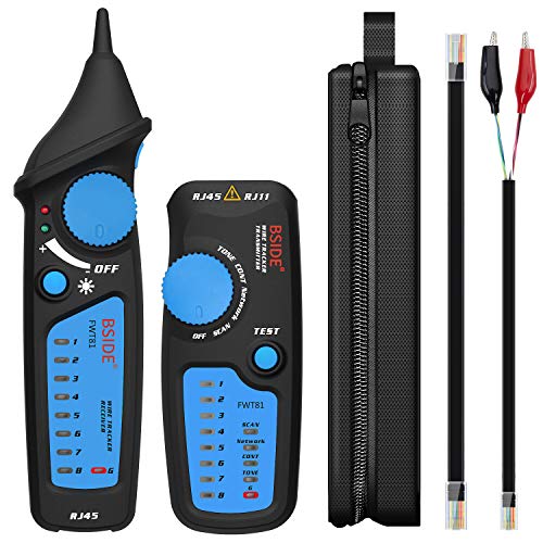 Bside FWT81 Kabel-Tracker RJ45 RJ11 Telefon Netzwerk Leitungsprüfer LAN TV Elektrischer Leitungsfinder Netzwerk Kabel Collation Kontinuitätsprüfung mit Taschenlampe Bside FWT81 Kabel-Tracker RJ45 RJ11 Telefon Netzwerk Leitungsprüfer LAN TV Elektrischer Leitungsfinder Netzwerk Kabel Collation Kontinuitätsprüfung mit Taschenlampe von BSIDE