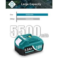 Bsioff - St¨¹ck 5000mAh Ersatzakku kompatibel mit Makita 18V Akku BL1860B BL1850B BL1850 BL1830B BL1840B von BSIOFF