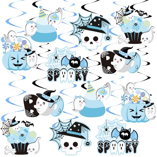 BSITSSS 12 Stück Hängende Wirbel Halloween Deko von BSITSSS