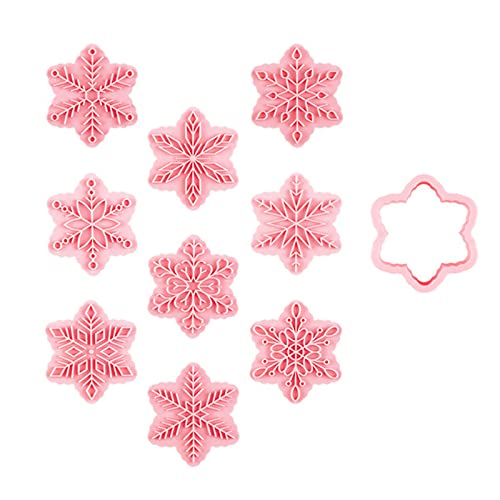 BSITSSS 9 Stück Ausstechformen Weihnachten für Schneeflocken, Keksausstecher Weihnachten Plätzchen Ausstecher Ausstechformen Lustig, Ausstecher Keks Ausstechform Backset Cookie Cutter für Kinder(B) BSITSSS 9 Stück Ausstechformen Weihnachten für Schneeflocken, Keksausstecher Weihnachten Plätzchen Ausstecher Ausstechformen Lustig, Ausstecher Keks Ausstechform Backset Cookie Cutter für Kinder(B) von BSITSSS
