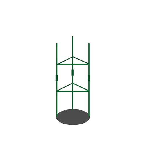 2 x Obelisk-Rankgitter für Kletterpflanzen, Outdoor-Pflanzen, Innenbereich, Metall, Gurke für Töpfe, Halter für Töpfe (19 x 80 cm) von BSKJMMP