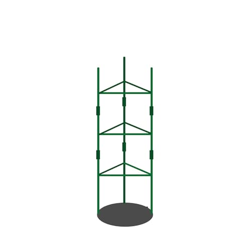 2 x Obelisk-Rankgitter für Kletterpflanzen, Outdoor-Pflanzen, Innenbereich, Metall, Gurke für Töpfe, Halter für Töpfe (24,5 x 120 cm) von BSKJMMP
