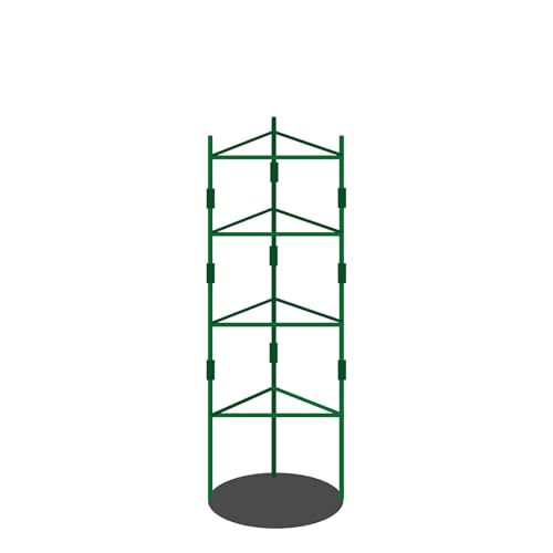 2 x Obelisk-Rankgitter für Kletterpflanzen, Outdoor-Pflanzen, Innenbereich, Metall, Gurke für Töpfe, Halter für Töpfe (30 x 160 cm) von BSKJMMP