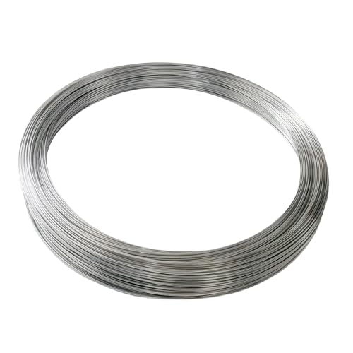 304 Edelstahldraht (40 m) Bailing Weicher Draht Handwerk Perlengravur für Schmuckherstellung (0,4 mm) von BSKJMMP