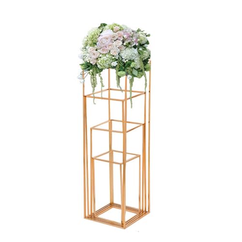 BSKJMMP 4 Stück Acryl hohe Tafelaufsätze für Tische, Party, Podest, Ständer, Zylinder-Set, Vase, Hochzeit, klare Blumensäule, Displayhalter für Verlobung, Zuhause, Party von BSKJMMP