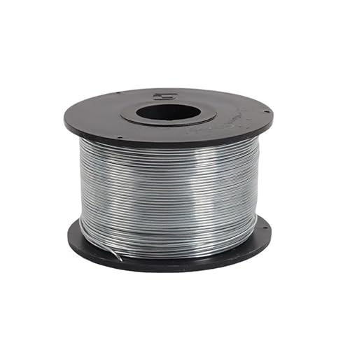 BSKJMMP 99,99 % hochreiner Zinkdraht, 0,8 mm Durchmesser, 1 m Länge, Silber, Draht, RIV008, Basteldraht von BSKJMMP