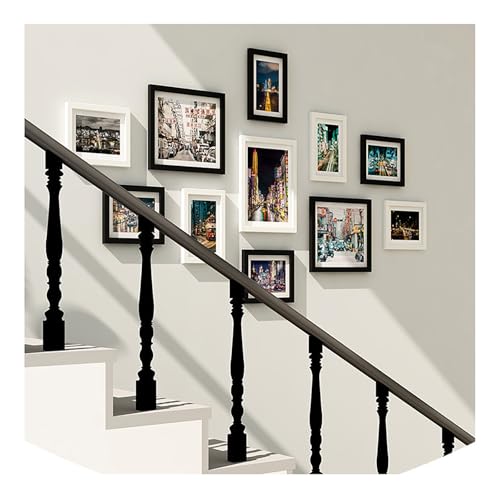 BSKJMMP Bilderrahmen, Collage für Wand, Büro, zum Aufhängen, Dekoration, Multi-Familienfoto, 3 Stück, 12,7 x 17,8 cm, 8,9 x 12,7 cm, 11 Stück von BSKJMMP