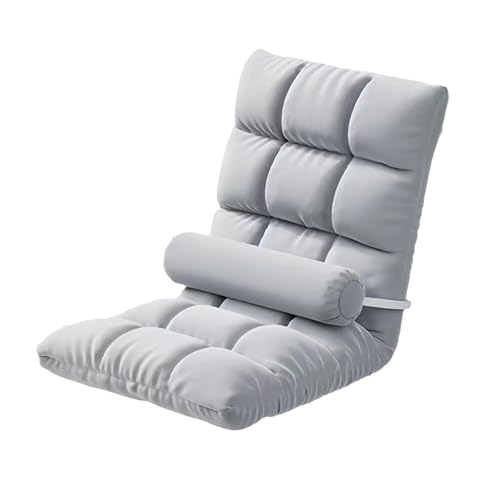 BSKJMMP Bodensofa Stuhl mit Rückenstütze Schlafsofa Faltbar mit abnehmbarem Kissen Schlafsofa Couch Liege für Wohnzimmer Gaming Meditation Lounging - Bequem und Stilvoll (Blau) von BSKJMMP
