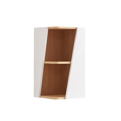 BSKJMMP Büro Eckregal L-förmig Offene Wand Ecke Bücherregal Klein Lagerregal Pflanzenständer Holz Schmal für Wohnzimmer Home Office (A) von BSKJMMP