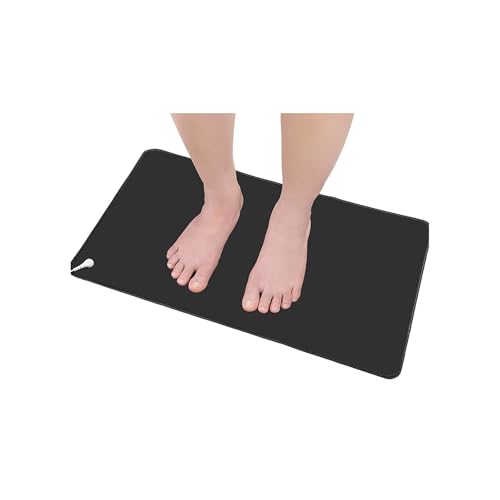 BSKJMMP Erdungsmatte für Füße, 61 x 88,9 cm, Erdungsmatte für Arbeit, Entspannung, Erdungsmatte für Bett, Schreibtisch von BSKJMMP