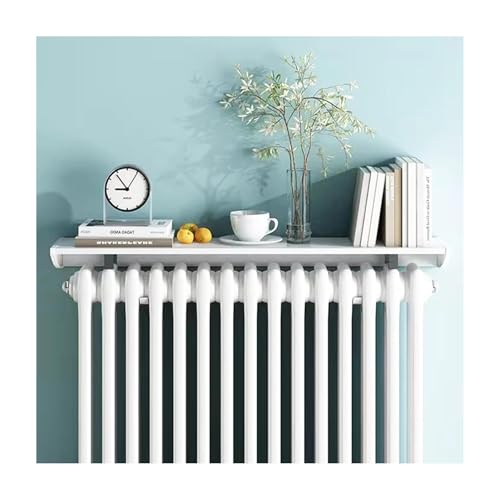 BSKJMMP Heizkörper-Regal, Heizungsabdeckung, Traglast 30 kg, keine Installation erforderlich, Dekoration, Pflanzenregal über Heizkörper (Weiß, 55 cm) von BSKJMMP