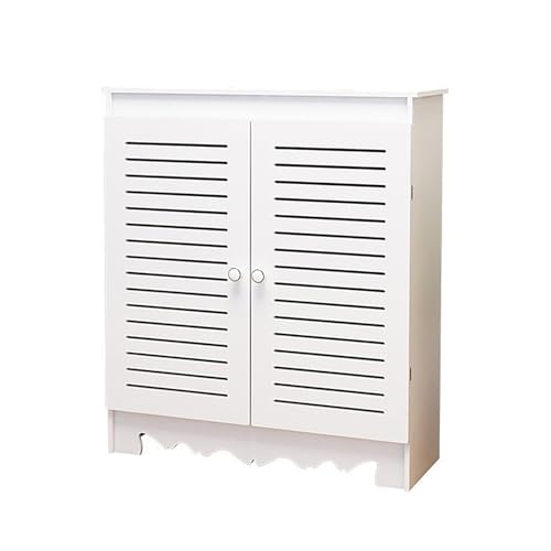 BSKJMMP Heizkörperabdeckung im modernen Stil, Heizung, Seitenständer, Schrank, horizontale Lamelle, Heizkörperregal, einfache Montage für Wohnzimmer, Flur (50 x 70 x 20 cm) von BSKJMMP