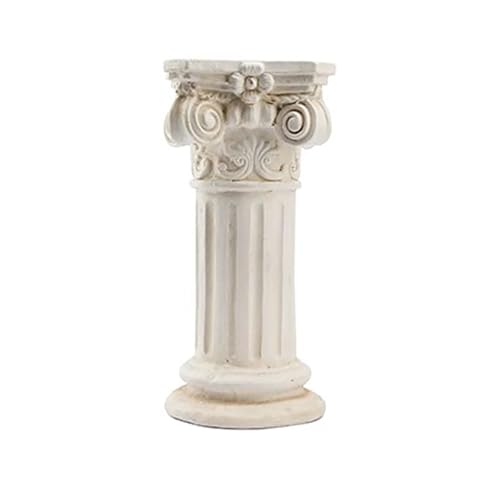 BSKJMMP Hochzeitssäulen und Säulen, weiß, römische Sockel, Ständer, Spritzguss, Statue, Blumentopf für Party, Veranstaltung, dekorativ (40 x 18,5 x 18,5 cm) von BSKJMMP