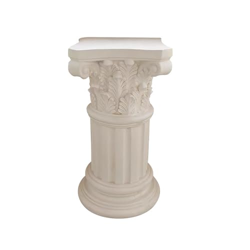 BSKJMMP Hochzeitssäulen und Säulen, weiß, römische Sockel, Ständer, Spritzguss, Statue, Blumentopf für Party, Veranstaltung, dekorativ (60 x 34 cm) von BSKJMMP