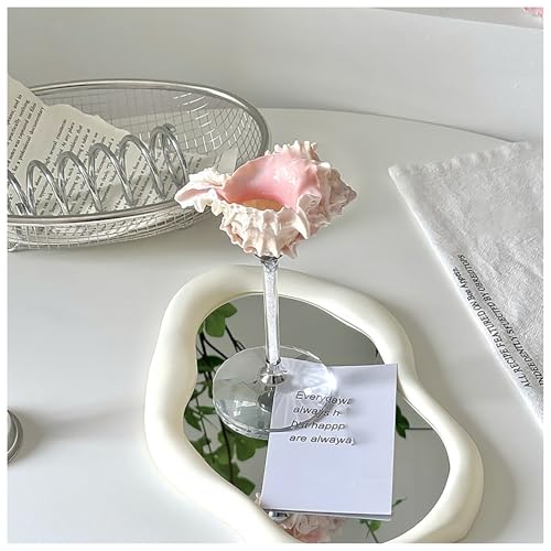 BSKJMMP Muschel-Weinglas, natürliche Muschelgläser, Hochzeitskelch, Martini-Cocktailbecher, romantischer Tischdekoration, Strandparty, Trinken (roter Murex) von BSKJMMP