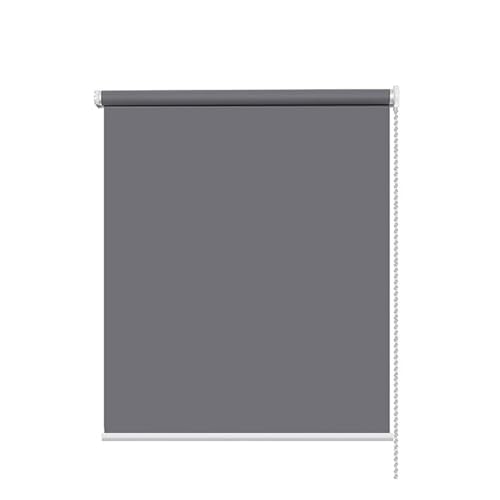 BSKJMMP Verdunkelungsrollos für Fenster, farblich abgestimmt, ohne Bohren, Wärmedämmung, Stoff, Raumverdunkelung für Zuhause, Büro, Grau, 58 x 190 cm von BSKJMMP