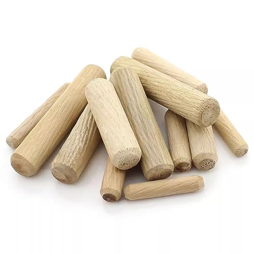 D8 mm 100 Stück Riffelung Holzdübel gerade für Möbel Tür DIY Handwerk (60mm) von BSKJMMP
