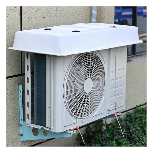 Klimaanlagenzaun, 4 Paneele, Aluminium, für den Außenbereich, Metallabdeckung, Raumteiler zum Verstecken und Verstecken der Außeneinheit, 88 x 38 cm von BSKJMMP
