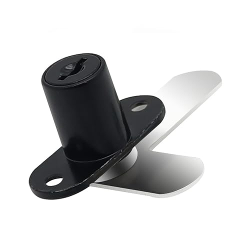 Nockenschlösser für Schränke, Türschlösser mit Schlüssel, Aktenschrank, Schlüssel, Ersatz, 2 Stück, Zylindernocken (schwarz) von BSKJMMP