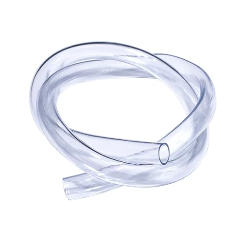 PVC-Schlauch, transparent, Vinyl, flexibel, leicht, Kunststoffschlauch für Aquarien, 12 mm Innendurchmesser x 14 mm Außendurchmesser, 4,8 m von BSKJMMP