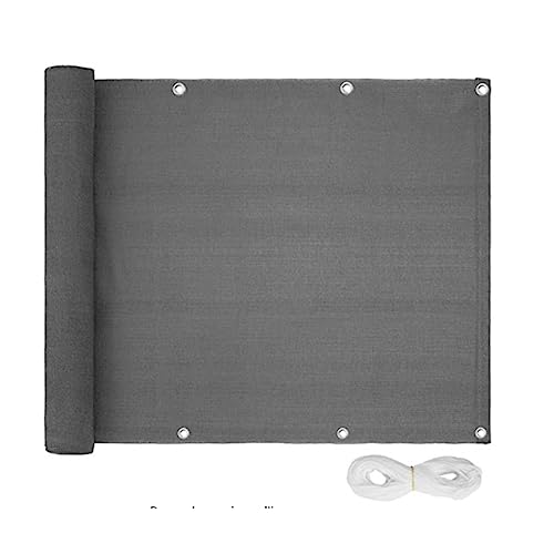 Sichtschutzzaun, Balkon, Garten, verstärkte Bindungen, ausgezeichnet für Außenwand, Garten, Hof, Pool, 3 x 16,4 m (grau) von BSKJMMP