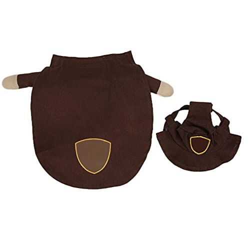 Dog Christmas Costume with Hat | Funny Holiday Outfit for Small & Medium Dogs | Festive Party Apparel for Christmas Photos & Holiday Events (L) von BSLSVGE