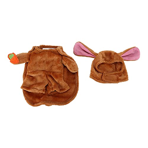 Dog Hoodie Costume for Small Medium Dogs | Warm Winter Pet Clothes with Hook & Loop Sleeves | Cute Funny Outfit for Christmas/Holiday Celebration/Parties (S) von BSLSVGE