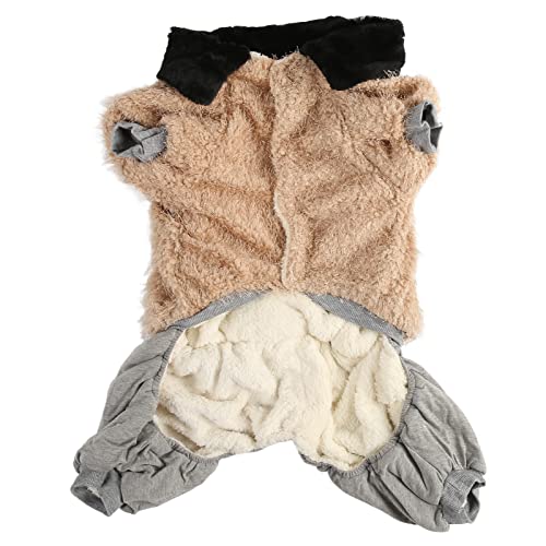 Dog Winter Coat for Medium Large Dogs | Plush Warm Clothes with Snap Closure & Loose Collar | Cute Patchwork Cold Weather Apparel for Indoor/Outdoor Activities (5XL) von BSLSVGE