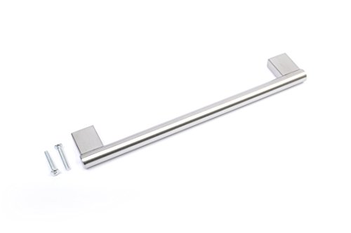 Türgriff für Küchenschrank, Schlüsselloch, gebürsteter Edelstahl (1, 192 mm) von BSM Marketing