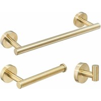 Goldenes Badezimmer-Accessoire-Set, Stangen, Handtuchhalter, Ringhalter, Schienen von BSR