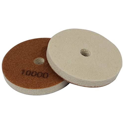 12,7 cm Diamant-Schwamm-Faser-Polierpad, Körnung 10000, Polier-Fliesen, Stein, Marmor, Beton, Keramik, Glas, 2 Stück von BSRTTOOl