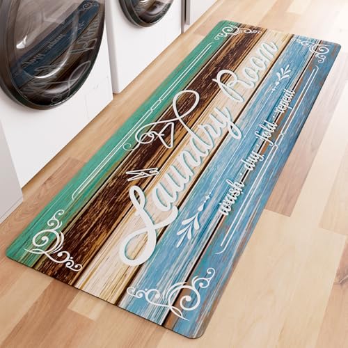 Rutschfester Waschteppich, 43,9 x 119,9 cm, waschbar, für Badezimmer, Schlammzimmer, Küchenmatte für Bauernhaus, Eingangsbereich Rutschfester Waschteppich, 43,9 x 119,9 cm, waschbar, für Badezimmer, Schlammzimmer, Küchenmatte für Bauernhaus, Eingangsbereich von BSSN