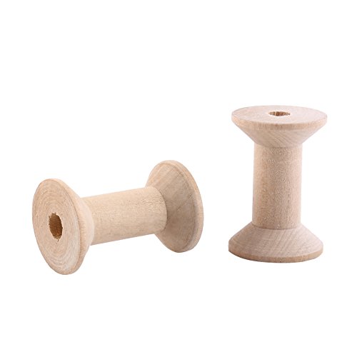 BSTCAR 10 Stück 47mm x31mm Holz leeren Faden Spulen Spulen Unfertiges Holz Nähfaden Spule für Handwerk Stickerei BSTCAR 10 Stück 47mm x31mm Holz leeren Faden Spulen Spulen Unfertiges Holz Nähfaden Spule für Handwerk Stickerei von BSTCAR