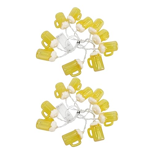 BSTCAR 2 Stück Bier String Lichter 6,5ft 10LED batteriebetriebene LED-Draht-String-Licht warmes Weiß Indoor-Outdoor-Urlaub Party BSTCAR 2 Stück Bier String Lichter 6,5ft 10LED batteriebetriebene LED-Draht-String-Licht warmes Weiß Indoor-Outdoor-Urlaub Party von BSTCAR