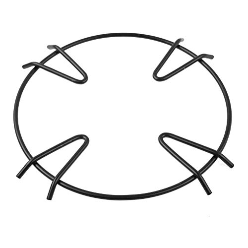 BSTCAR 2 Stücke Universal Gasherd Regal, Gusseisen Wok Ring Support Aufsatzring Wokpfannen-stützrahmen Für Küchentöpfe, Öfen, Töpfe, Herdzubehör (Vier Fuß) von BSTCAR