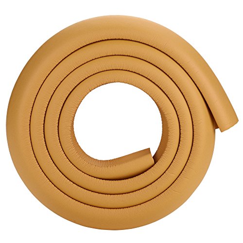 BSTCAR 2m Gummi -Stoßstange Streifen, Möbeltisch -Eckwächter -Schutzbabyssicherheitsbeamte für Kindersicherheit (Holzfarbe) von BSTCAR