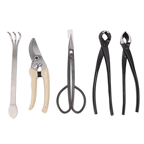 BSTCAR 5 Stück Bonsai Werkzeug Kit Kohlenstoffstahl Bonsai Schere Rake Branch Cutter Schneiden Schere Zangen Garten Handwerkzeuge BSTCAR 5 Stück Bonsai Werkzeug Kit Kohlenstoffstahl Bonsai Schere Rake Branch Cutter Schneiden Schere Zangen Garten Handwerkzeuge von BSTCAR