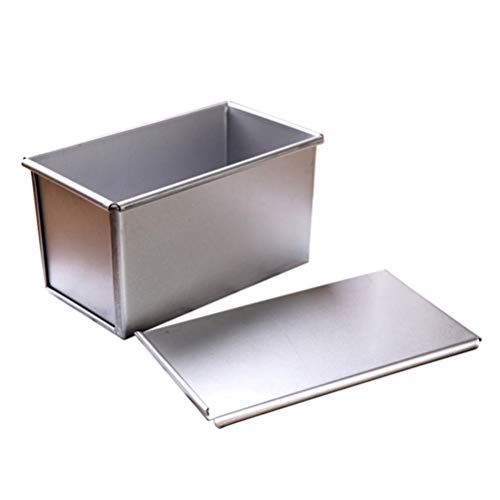 BSTCAR Aluminium-Toastbrotkasten mit Deckel, Toastform, Brotform, quadratische Beutelbox, Kuchen, quadratische Form von BSTCAR