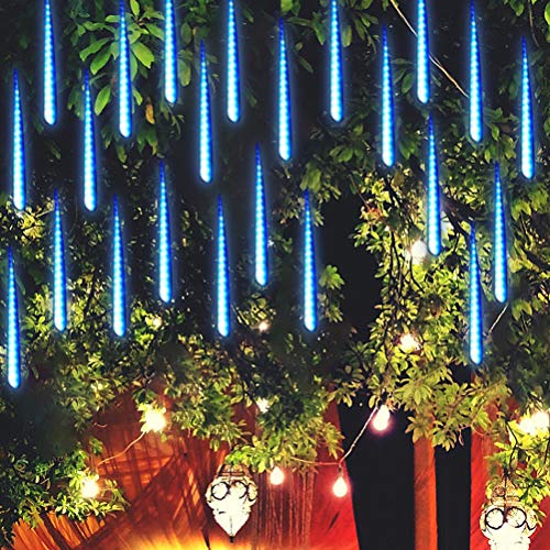 BSTCAR Fallende Regenlicht 20CM 8 Röhren, Garten LED Lichterkette Meteorschauer Regen Lichter für Halloween Weihnachten Urlaub Party Zuhause Terrasse Outdoor Dekoration von BSTCAR