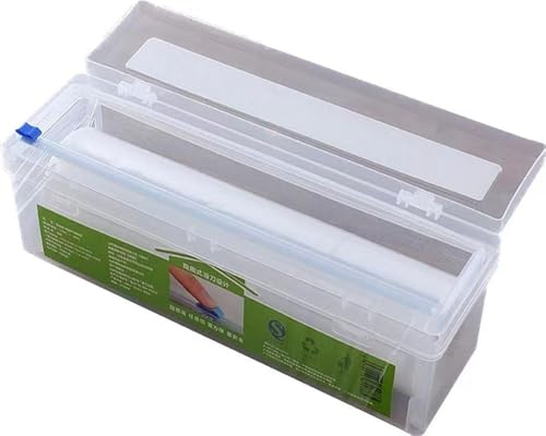 BSTCAR Frischhaltefolie und Folienspender und -schneider, Kunststoff Aufbewahrung, Organizer, Schneider, nachfüllbar, professioneller Frischhaltefolienspender mit Cutter BSTCAR Frischhaltefolie und Folienspender und -schneider, Kunststoff Aufbewahrung, Organizer, Schneider, nachfüllbar, professioneller Frischhaltefolienspender mit Cutter von BSTCAR