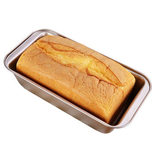 BSTCAR Kastenform Kuchen, Brotbackform Emaille Rechteck, Königskuchenform Mit Antihaftbeschichtung, Hochwertige Brotform In Golden von BSTCAR