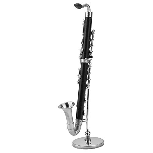 BSTCAR Kleine Bassklarinette mit Ständer und Koffer,Musikinstrument Klarinette Replik Sammelfiguren Klarinette Modell Heimdekoration BSTCAR Kleine Bassklarinette mit Ständer und Koffer,Musikinstrument Klarinette Replik Sammelfiguren Klarinette Modell Heimdekoration von BSTCAR