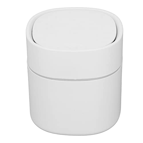 BSTCAR Kleiner Mülleimer mit Deckel Mini Desktop Mülleimer Abfalleimer Abfalleimer Mülleimer Spender Badezimmer Eitelkeit, Couchtisch (Weiß) von BSTCAR